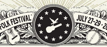 Newport Folk Festival marquee magazine