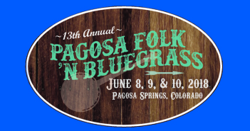 Pagosa Folk 'N Bluegrass festival marquee magazine